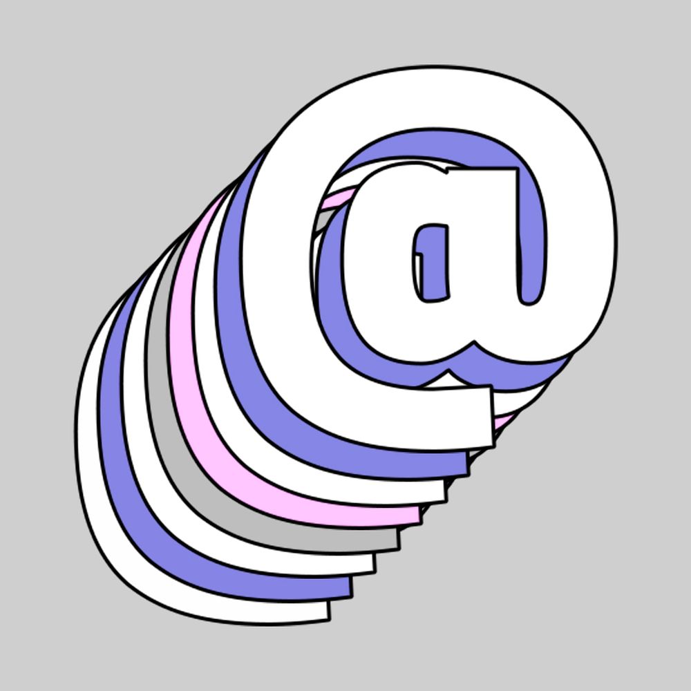 A symbol pastel 3d psd font