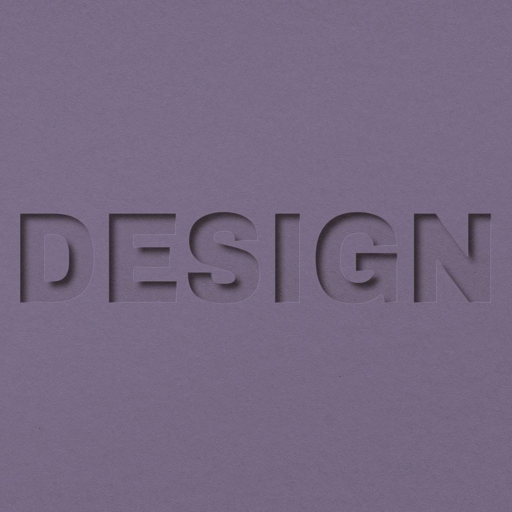 Design word bold font typography paper texture