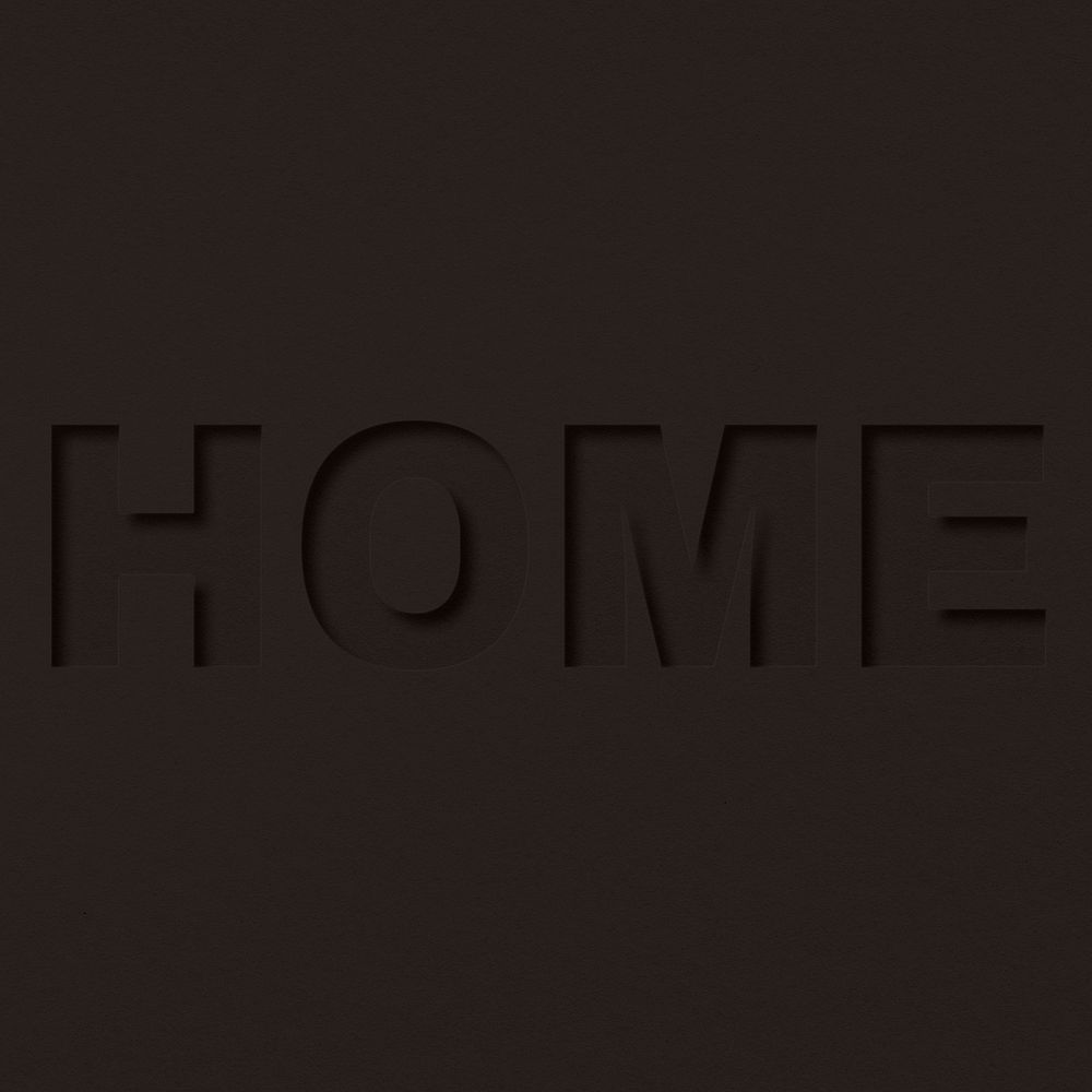 Home text typeface paper texture