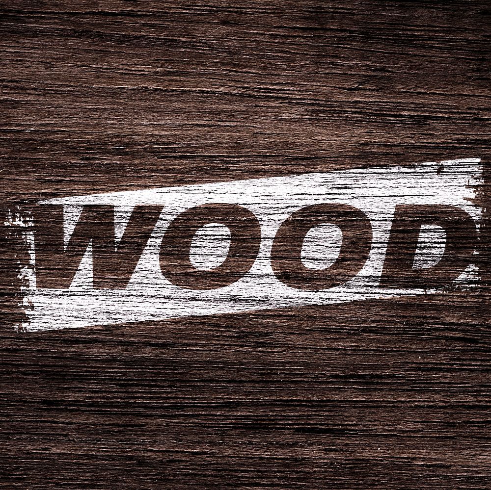 Wood texture wood lettering bold italic typography printed lettering
