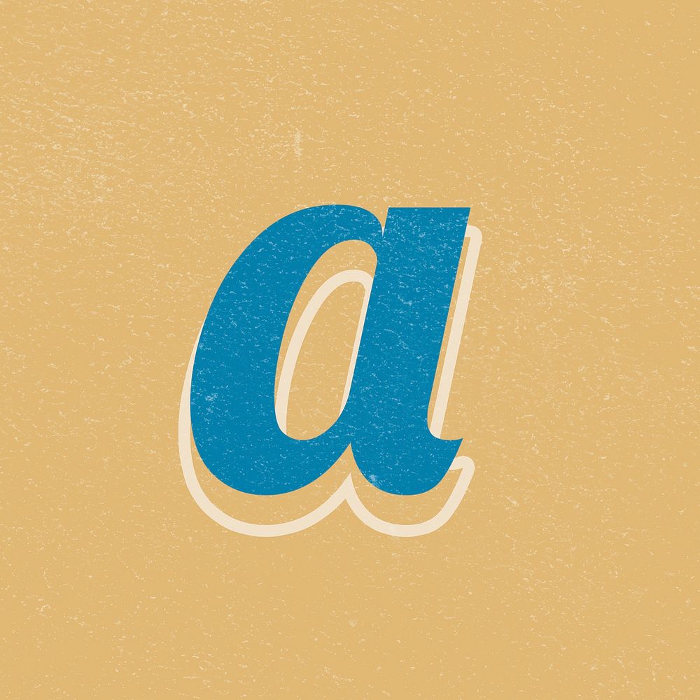 Letter a psd alphabet lettering