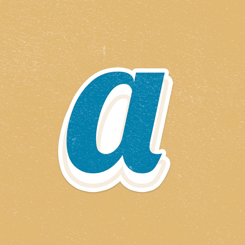 Letter a psd alphabet lettering
