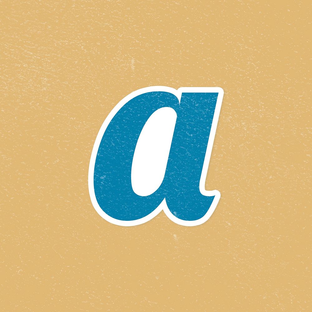 Psd Letter a alphabet lettering