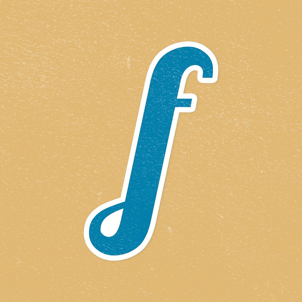 Psd Letter f alphabet lettering typography