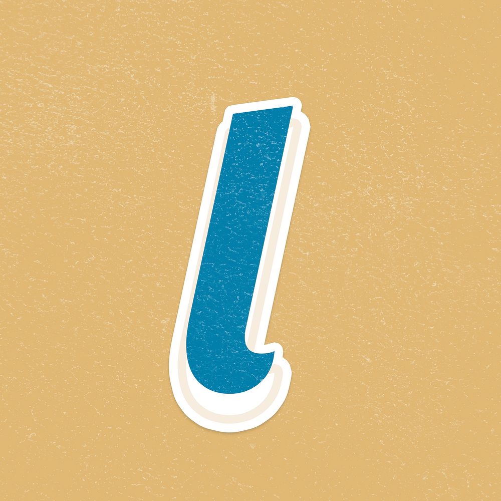 Letter L psd alphabet lettering white border