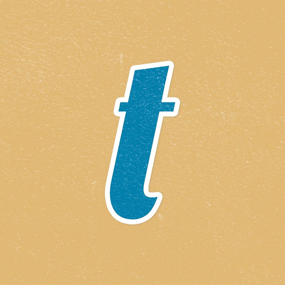 Letter t psd alphabet lettering