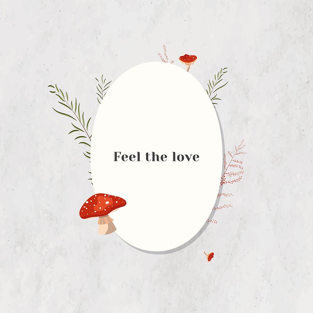Feel the love motivational quote on paper