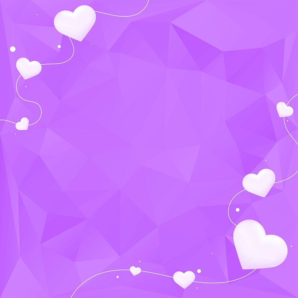 Abstract border background with hearts design space