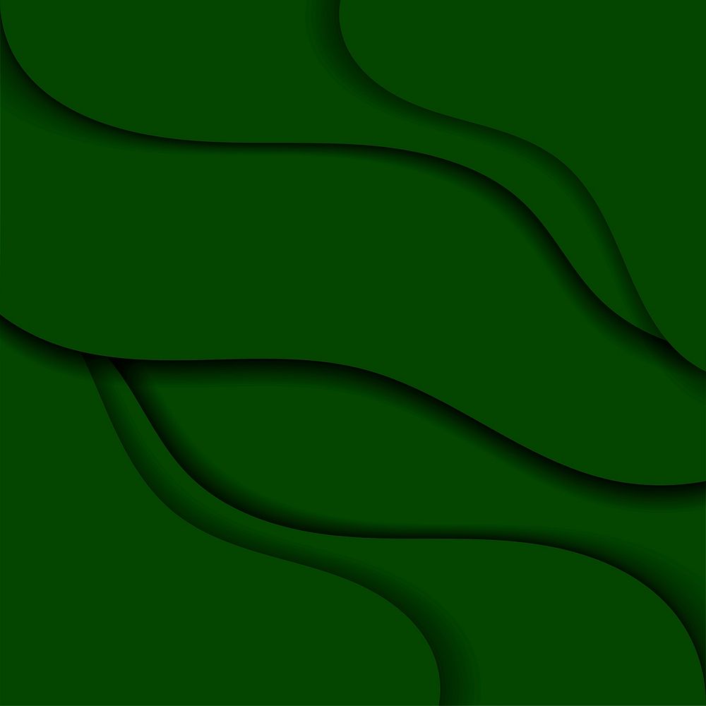 Dark green abstract curve background minimal
