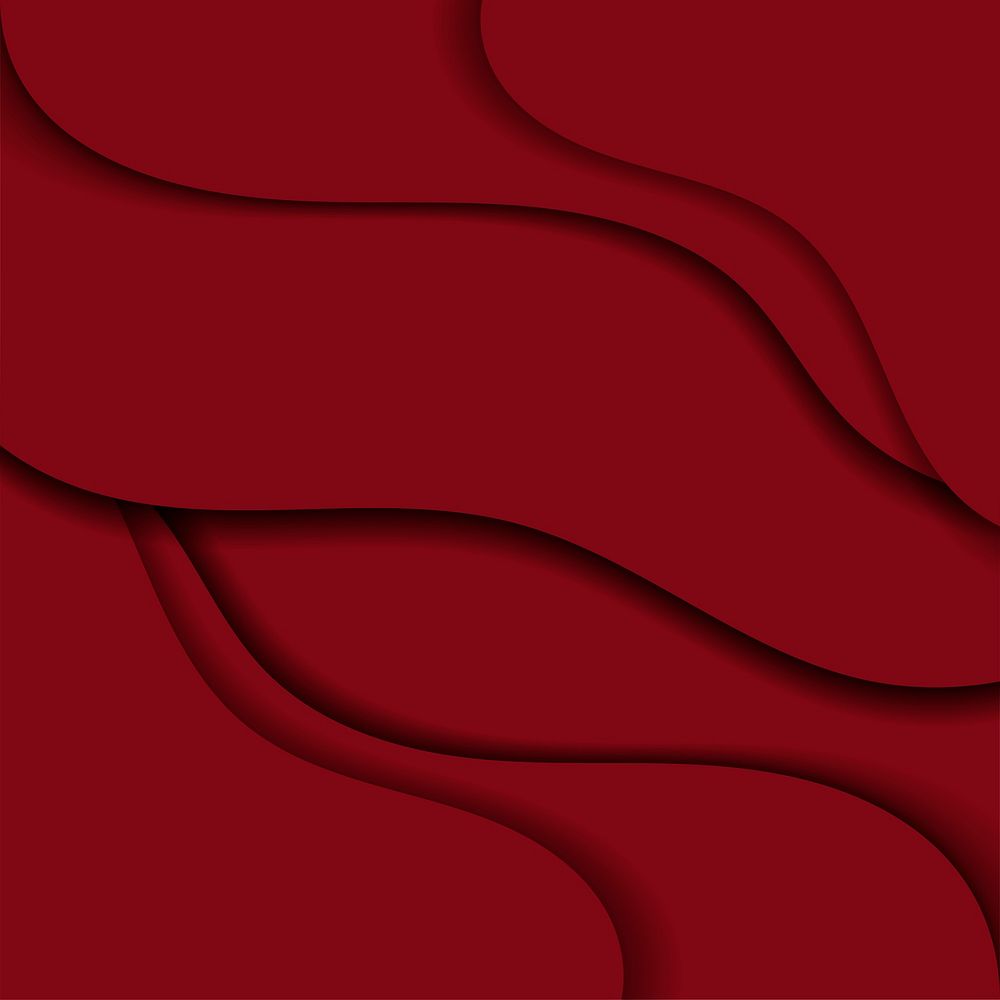 Crimson red wavy patterned background copy space