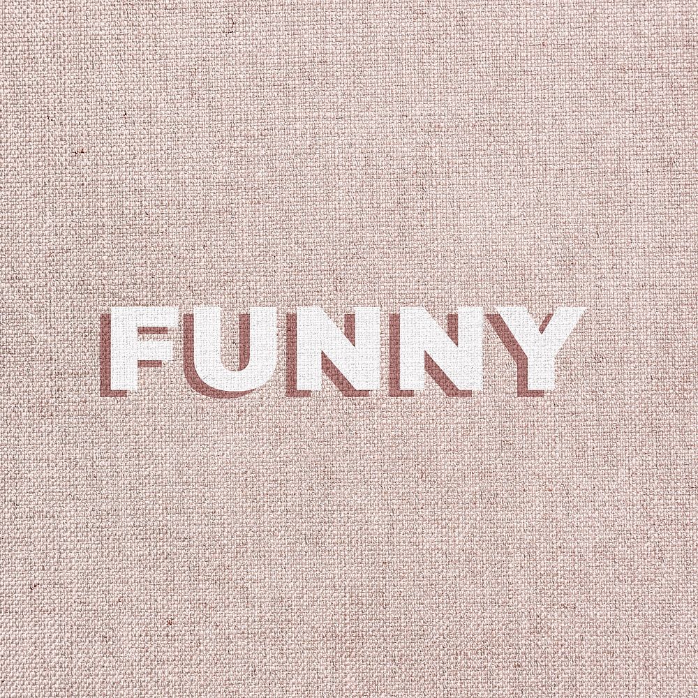 Funny word shadow font typography 