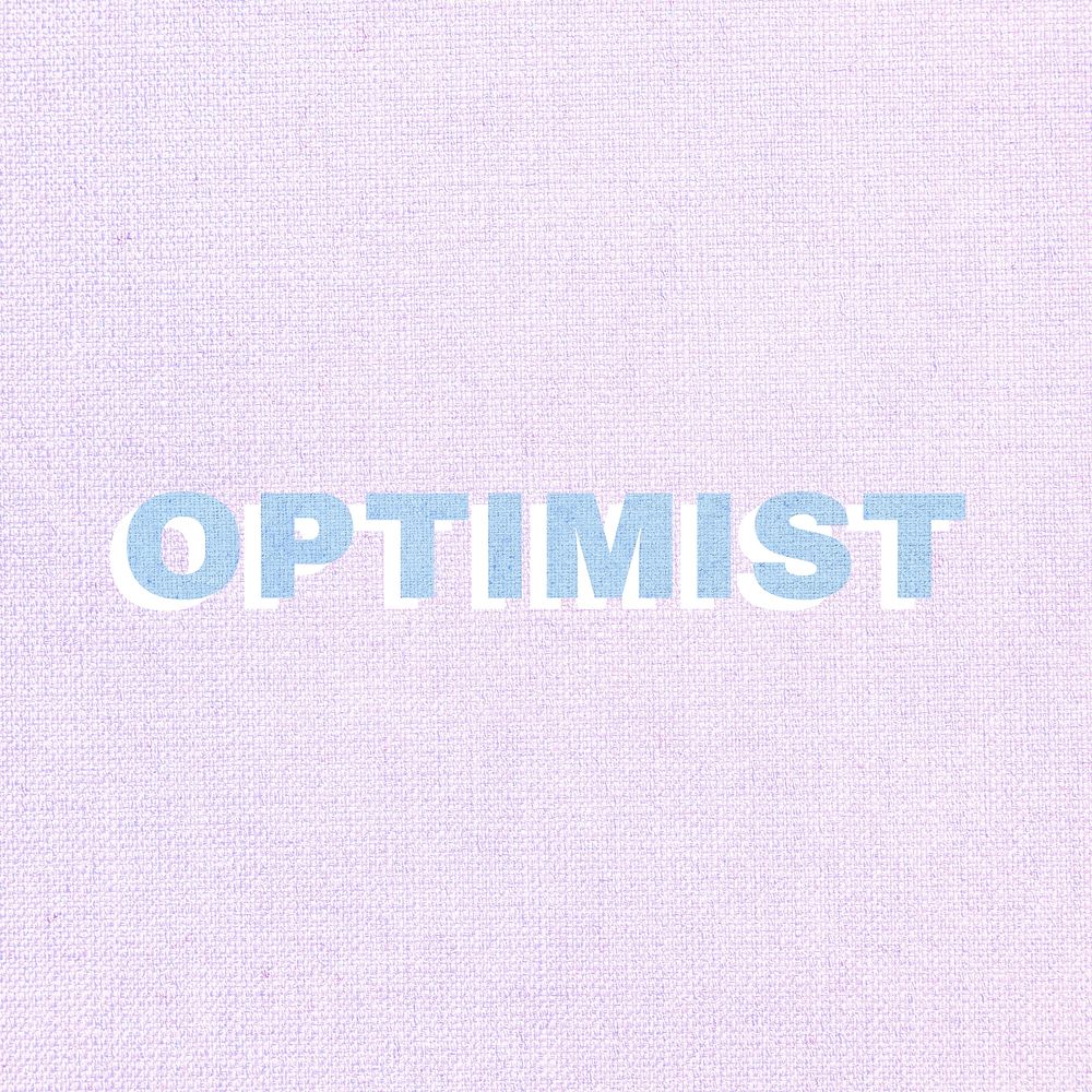 Optimist pastel textured font typography