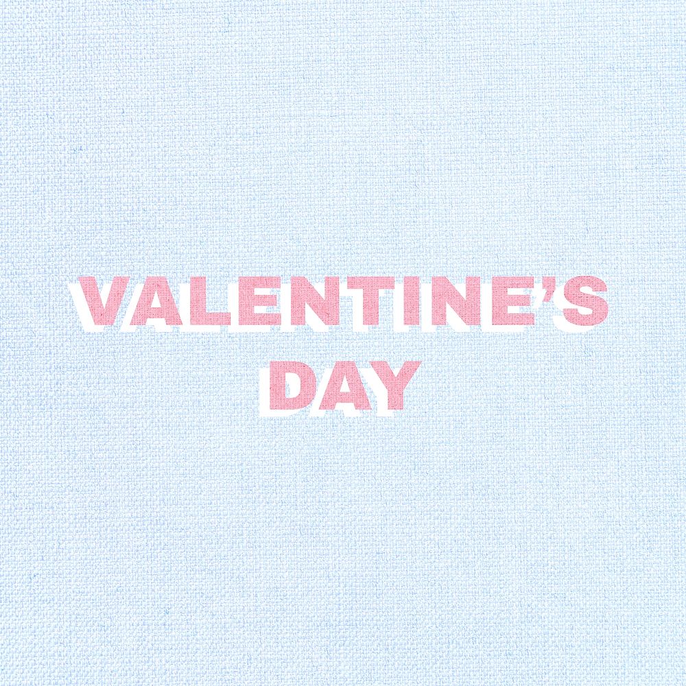 Valentine's day message typography love message