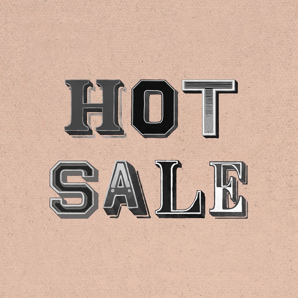Hot sale clipart vintage typography