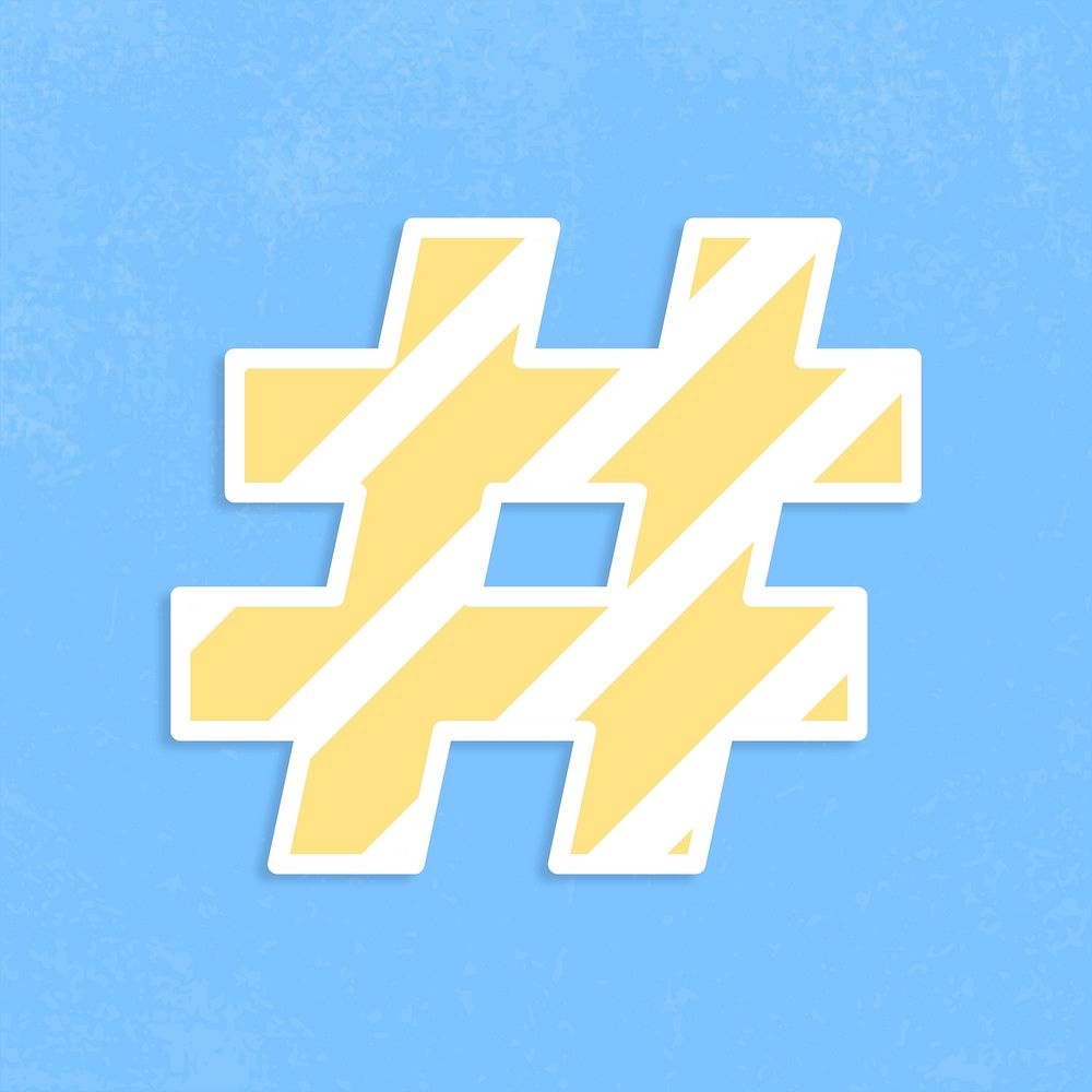 Hashtag mark  font  psd stripe pattern