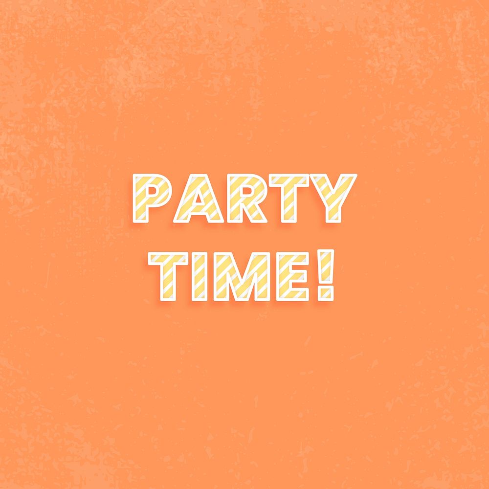 Party time! cane pattern font typography