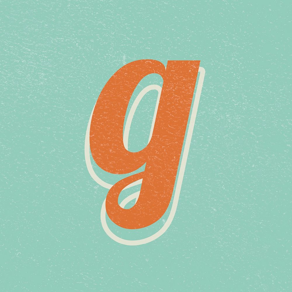 Letter G handwriting font lettering