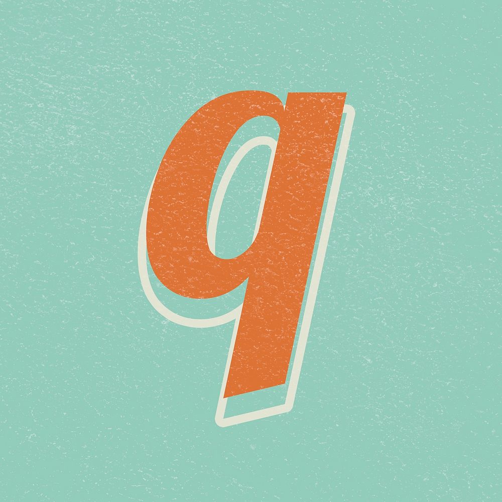 Letter Q bold font lettering