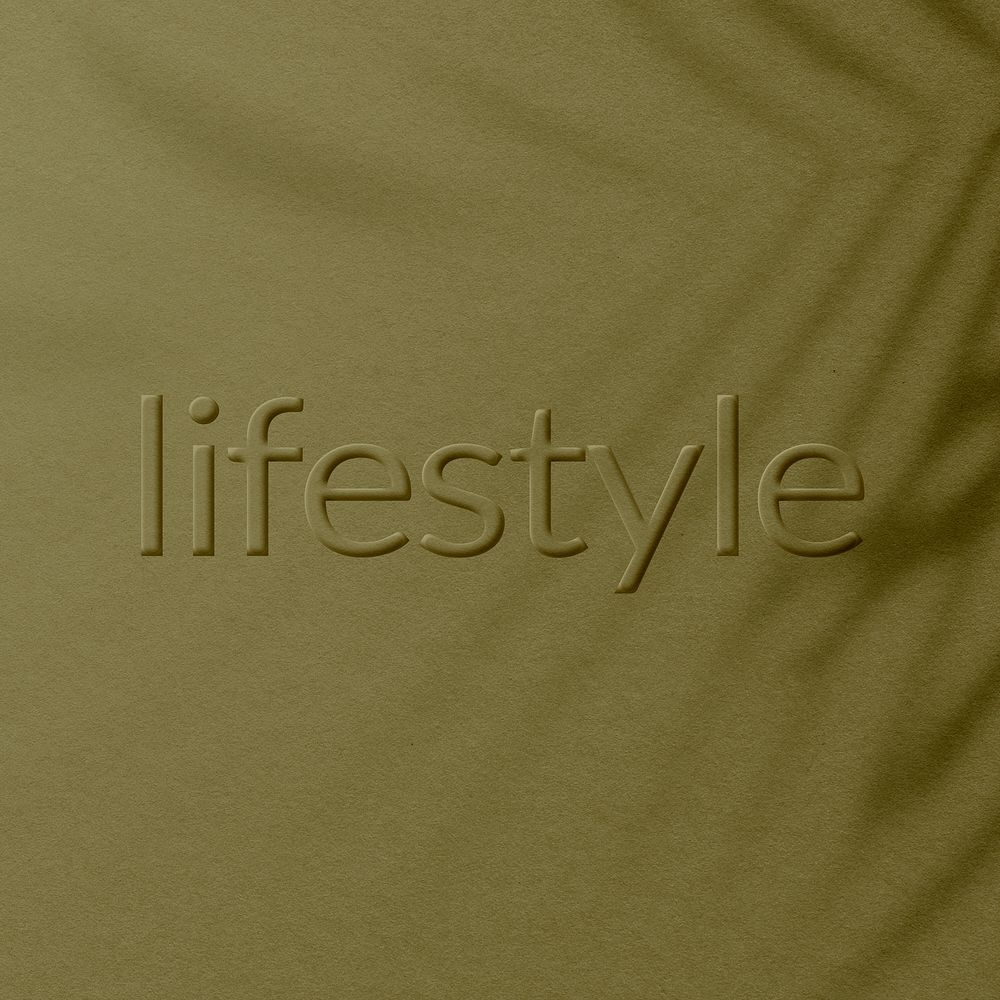 Olive green concrete texture embossed lifestyle ltext typography