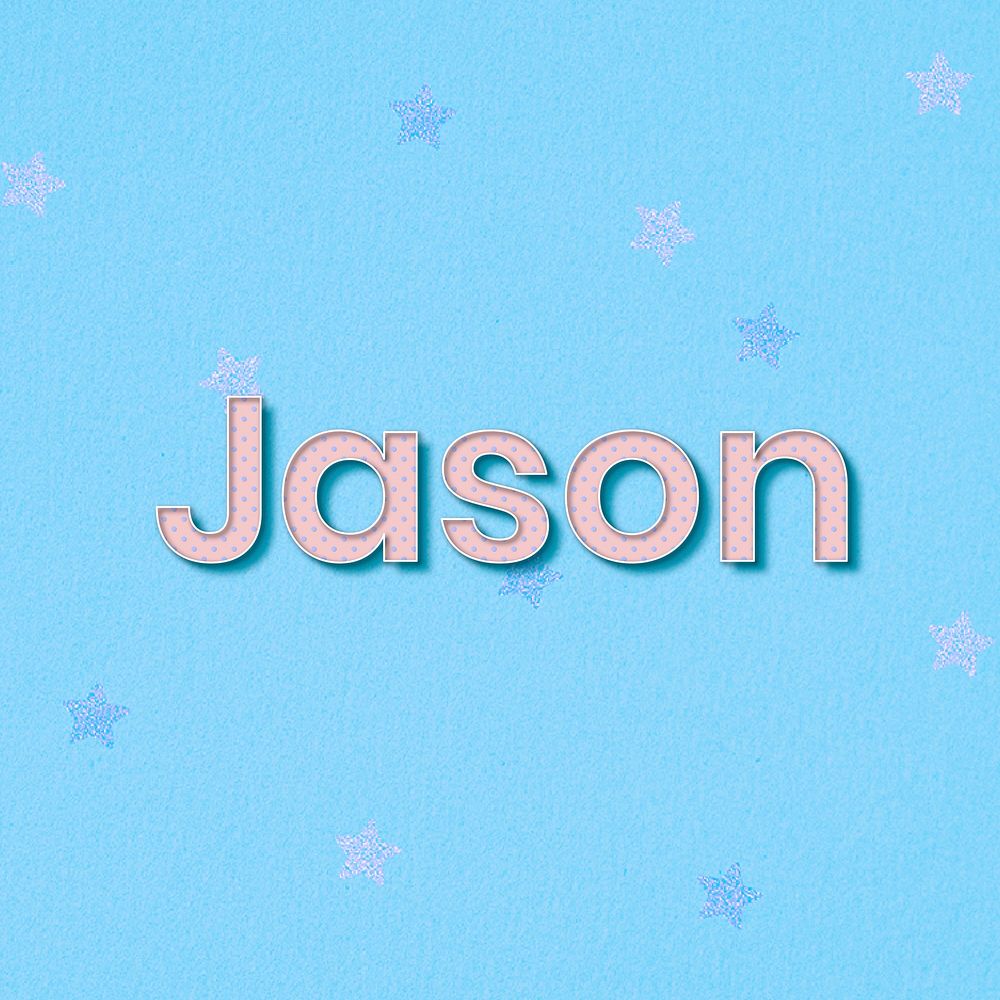 Jason male name typography text