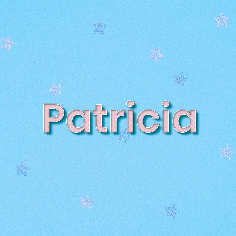 Patricia emale name typography text