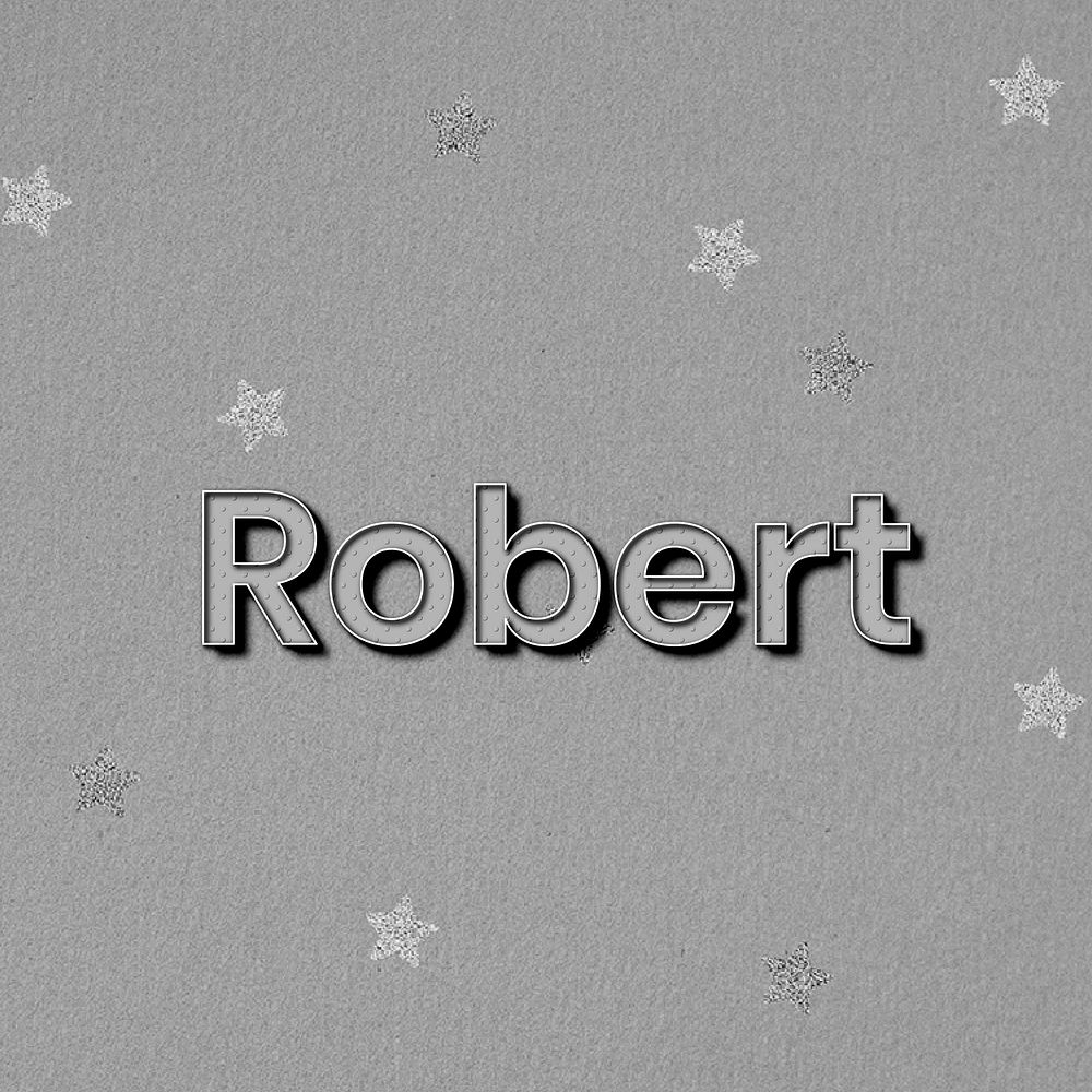 Robert name polka dot lettering font typography
