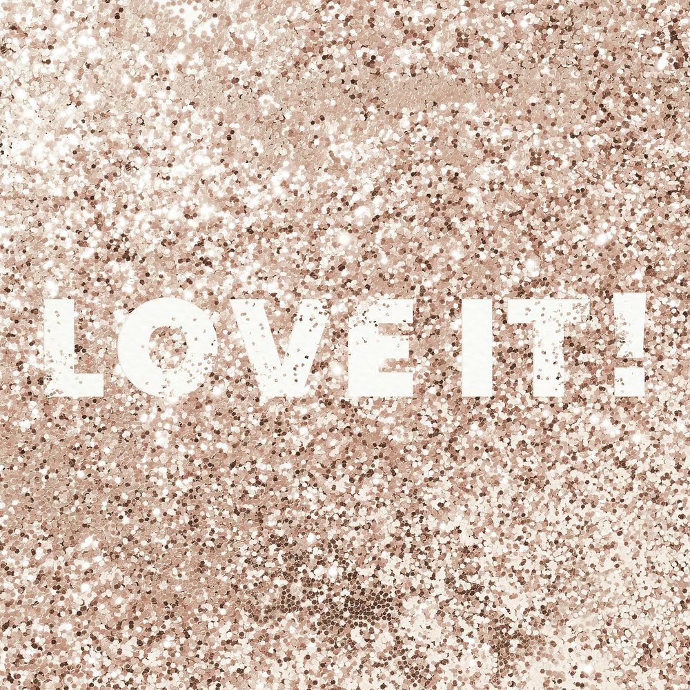 Love it! glittery message typography