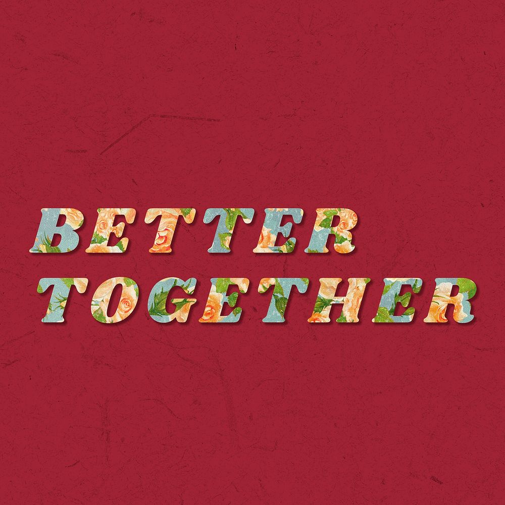 Better typography bold floral font