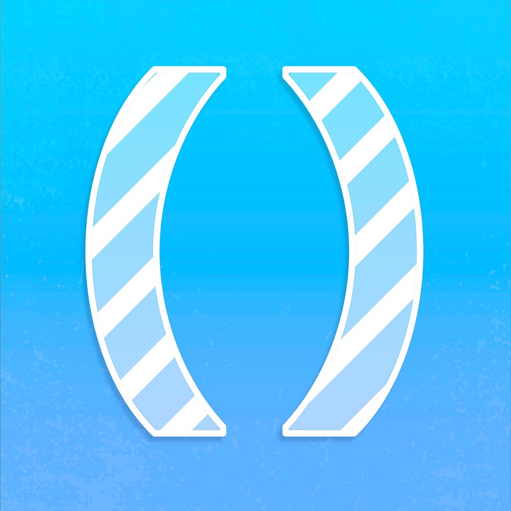 Parenthesis symbol word typography psd Free PSD rawpixel