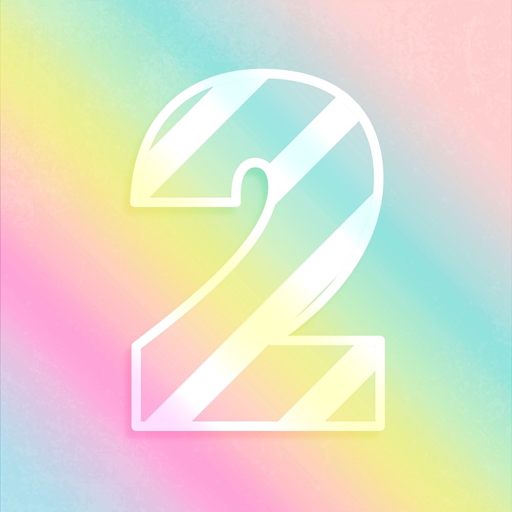 Font two typography psd rainbow strip pattern