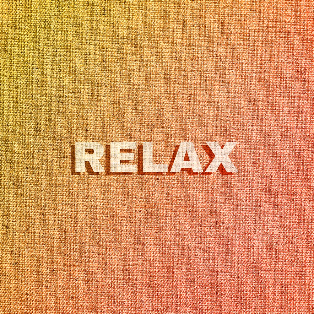 Relax text pastel shadow font