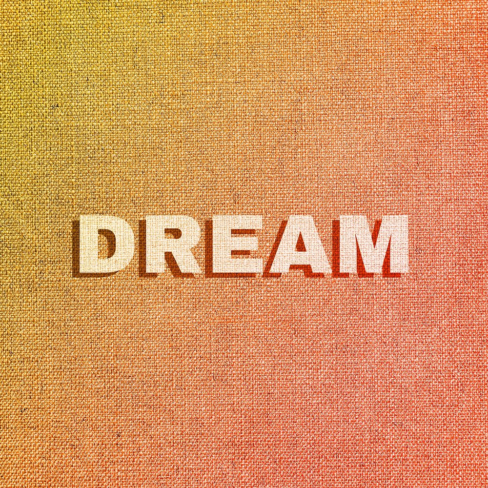 Dream text pastel fabric texture