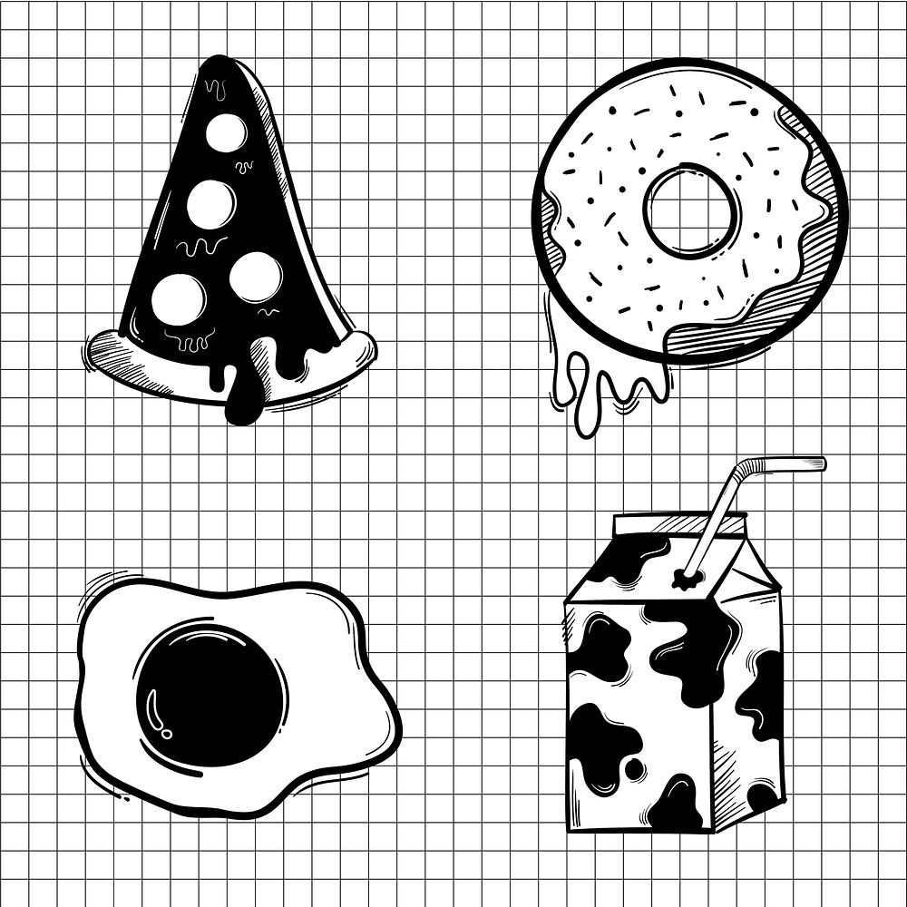 Food vector icon hand drawn doodle cartoon sticker