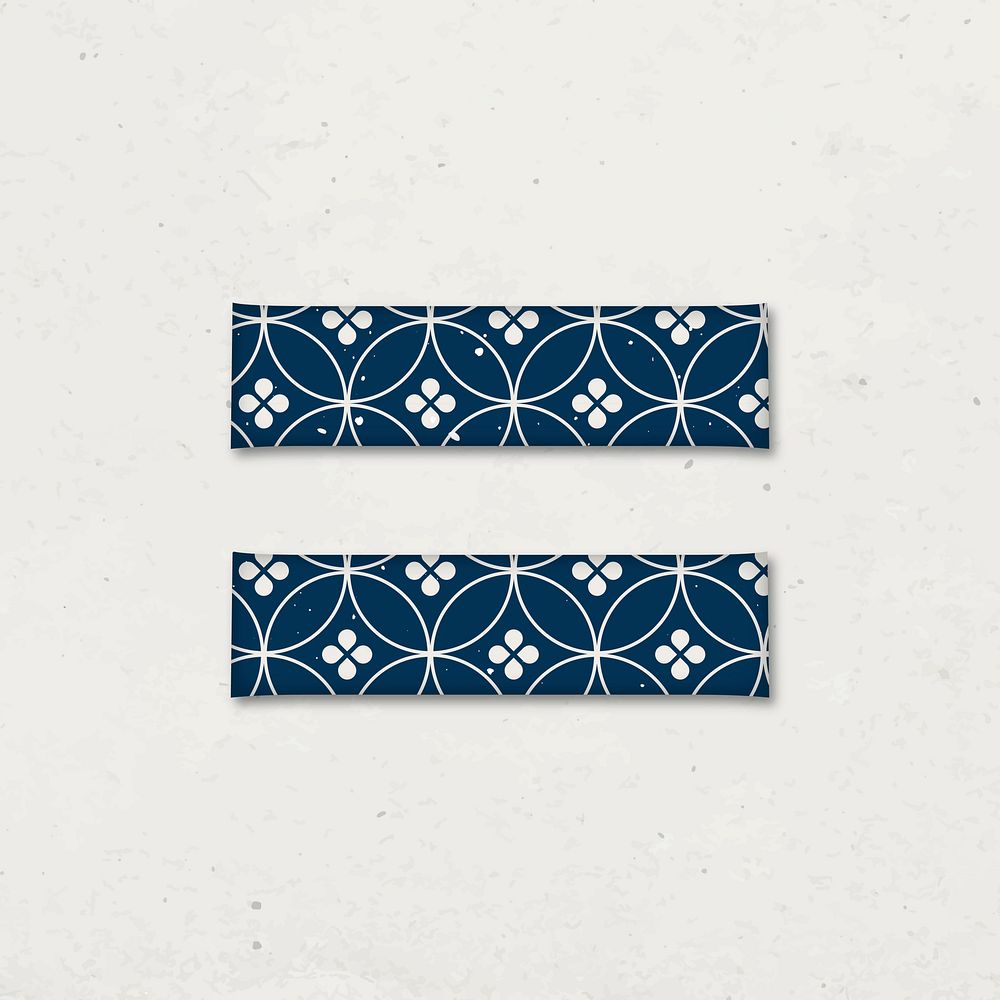 Vector equal sign geometric Japanese inspired pattern font