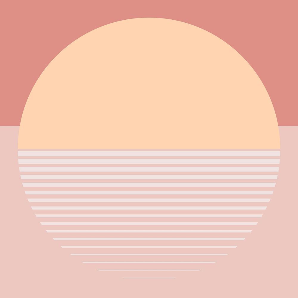 Pastel orange sunset background aesthetic