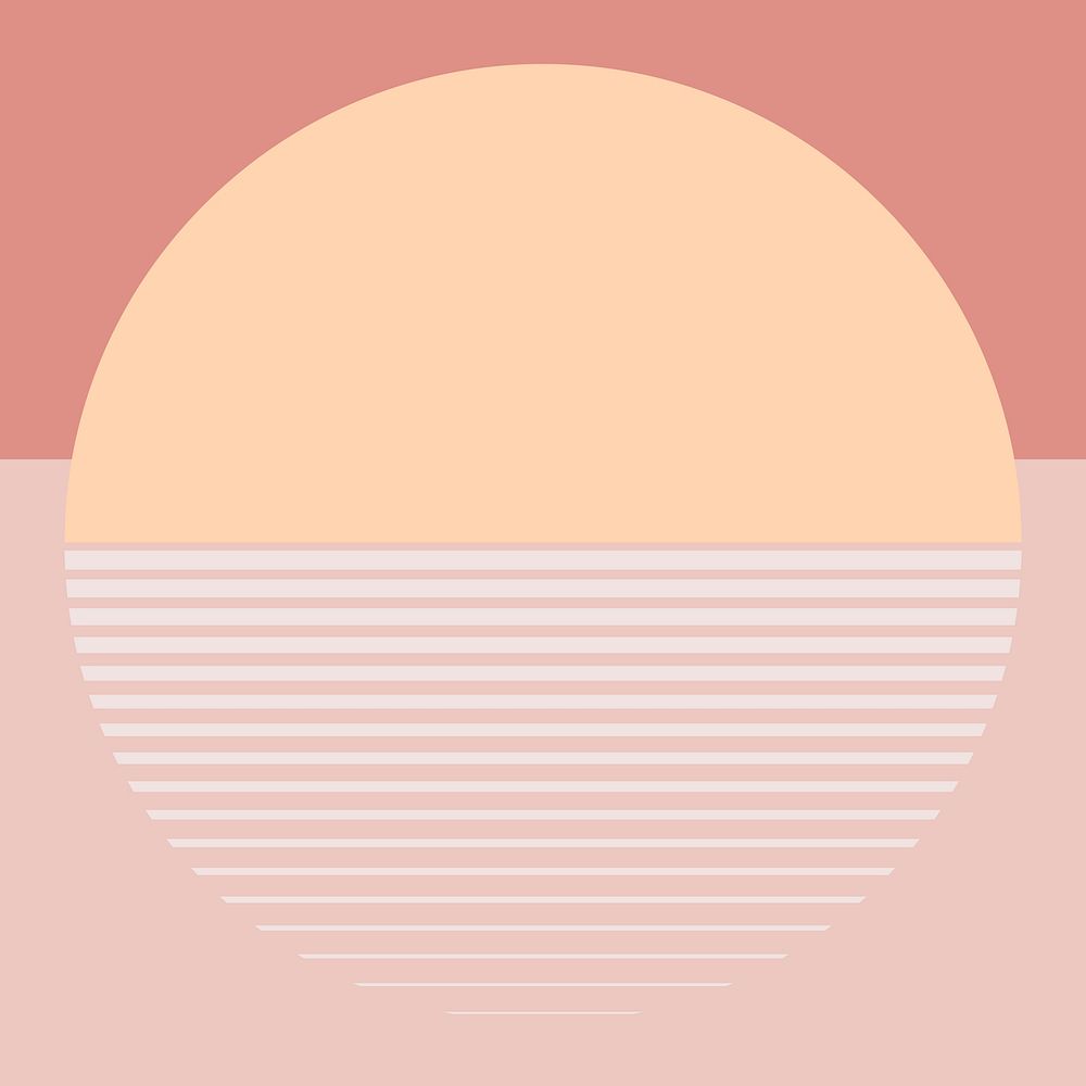 Pastel orange sunset background psd aesthetic