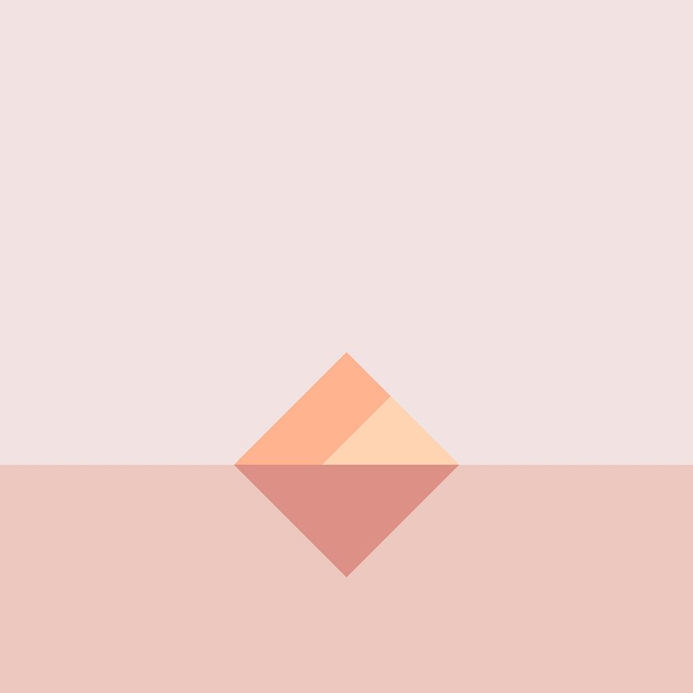 Pastel iceberg background vector in minimal style
