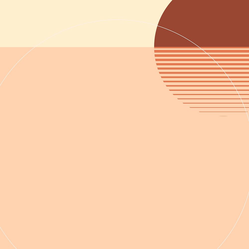 Sunset aesthetic background in geometric minimal style