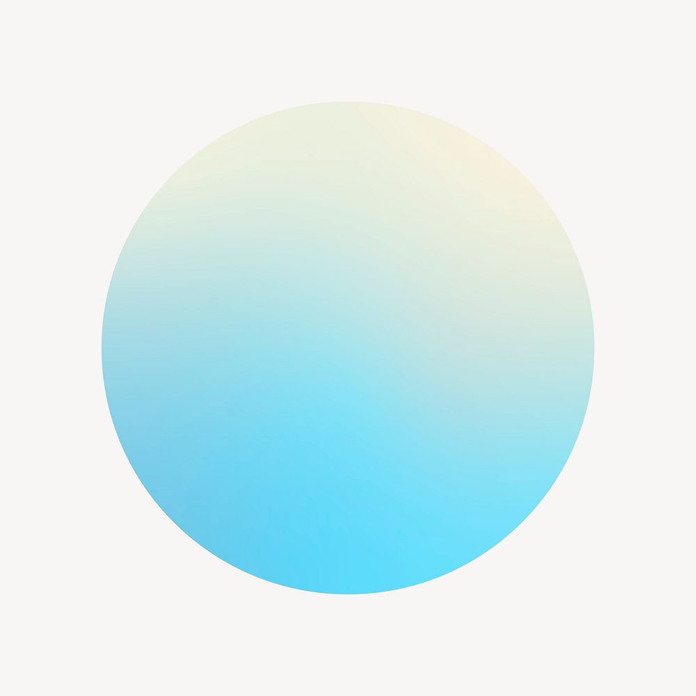 Blue round shape circle badge, aesthetic design