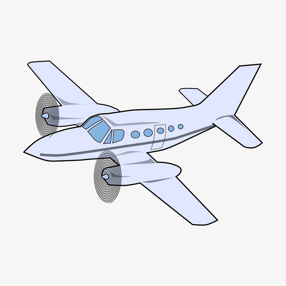 Jet plane clipart, illustration vector. Free public domain CC0 image.