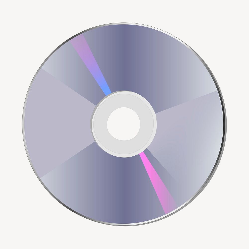 Compact disc clipart, illustration psd. Free public domain CC0 image.