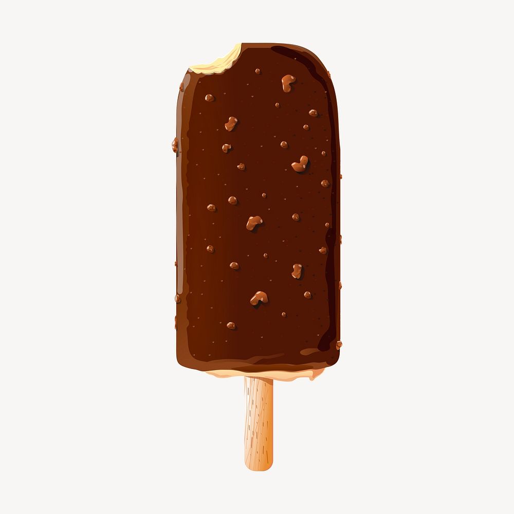 Ice-cream stick clipart, illustration vector. Free public domain CC0 image.