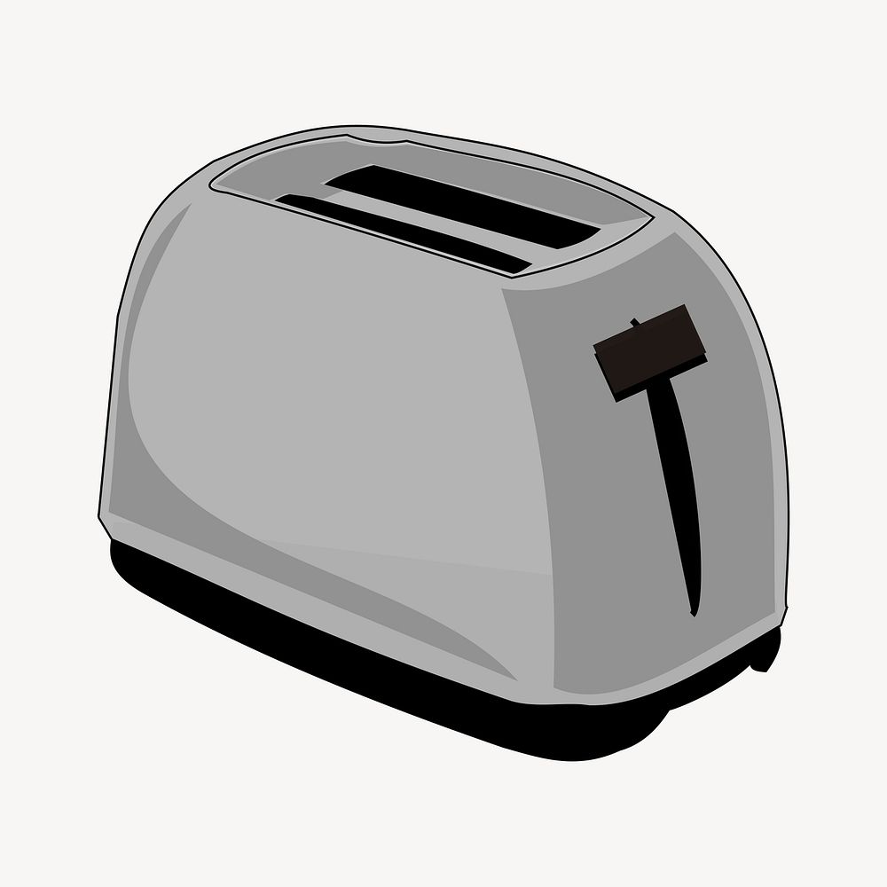 Toaster clipart, illustration vector. Free public domain CC0 image.
