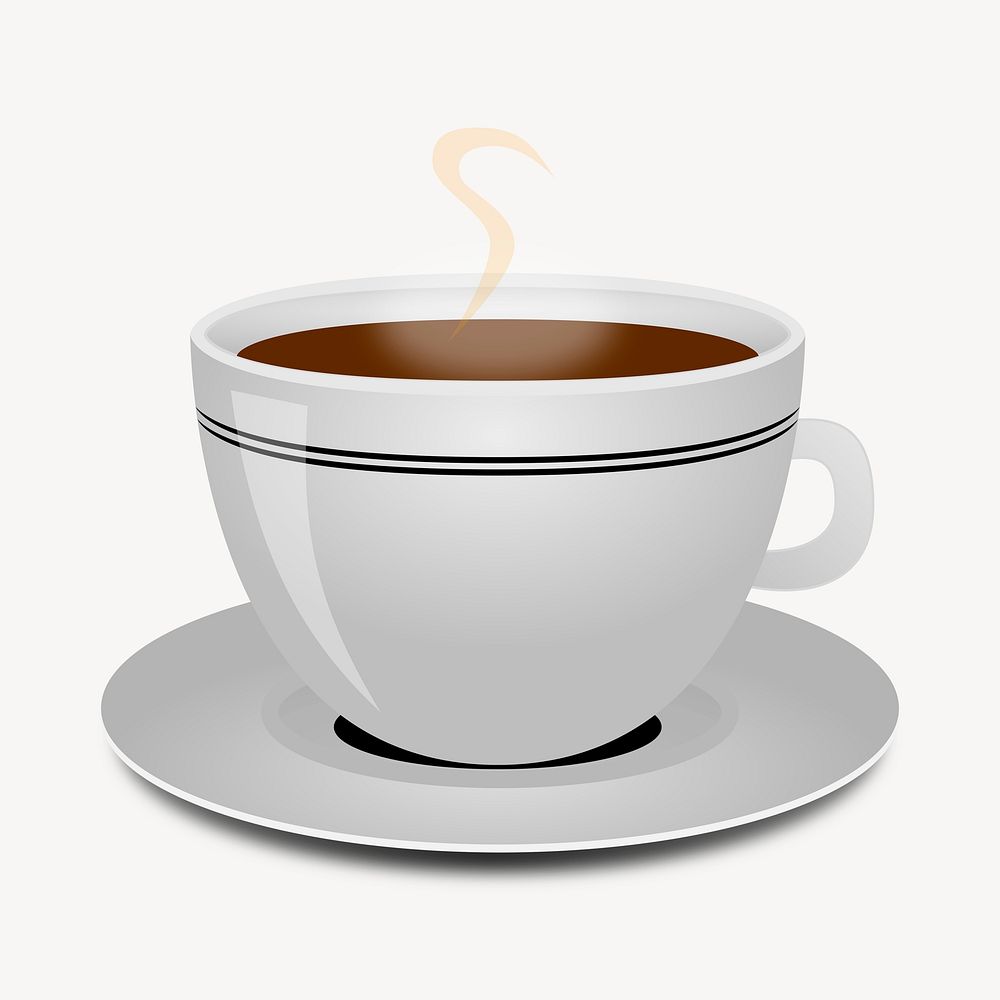Coffee cup clipart, illustration psd. Free public domain CC0 image.