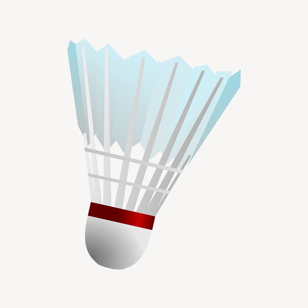 Badminton shuttlecock clipart, illustration vector. Free public domain CC0 image.