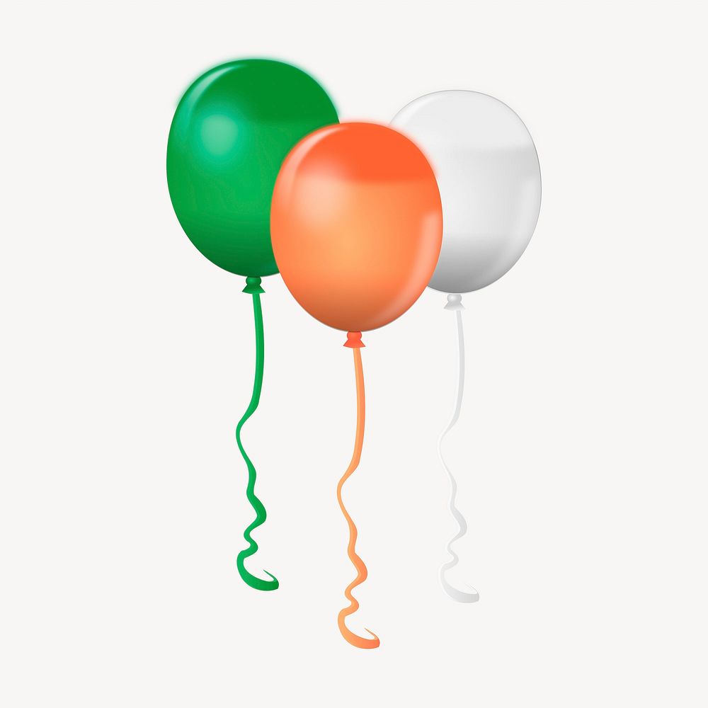 Party balloons clipart, illustration. Free public domain CC0 image.