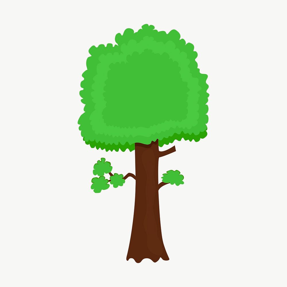 Lone tree clipart, illustration vector. Free public domain CC0 image.