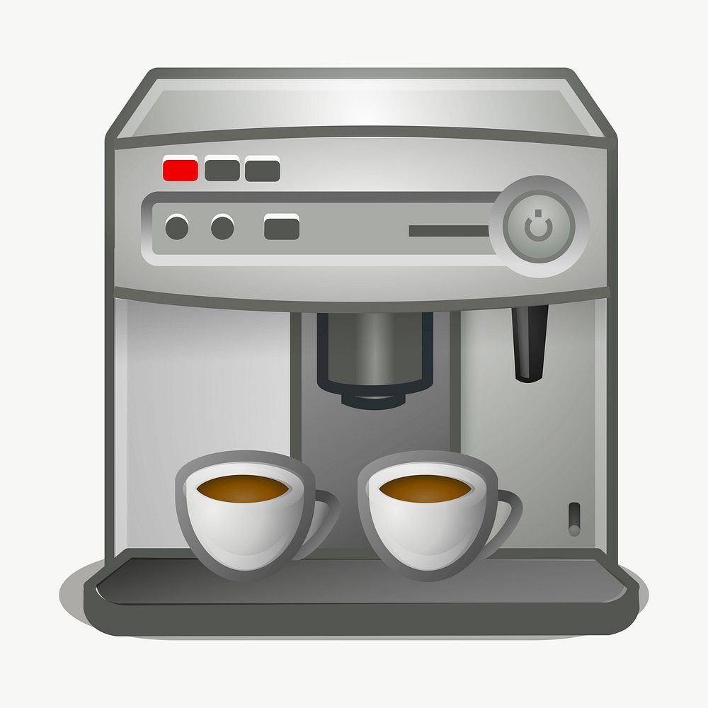 Coffee maker clipart, illustration vector. Free public domain CC0 image.