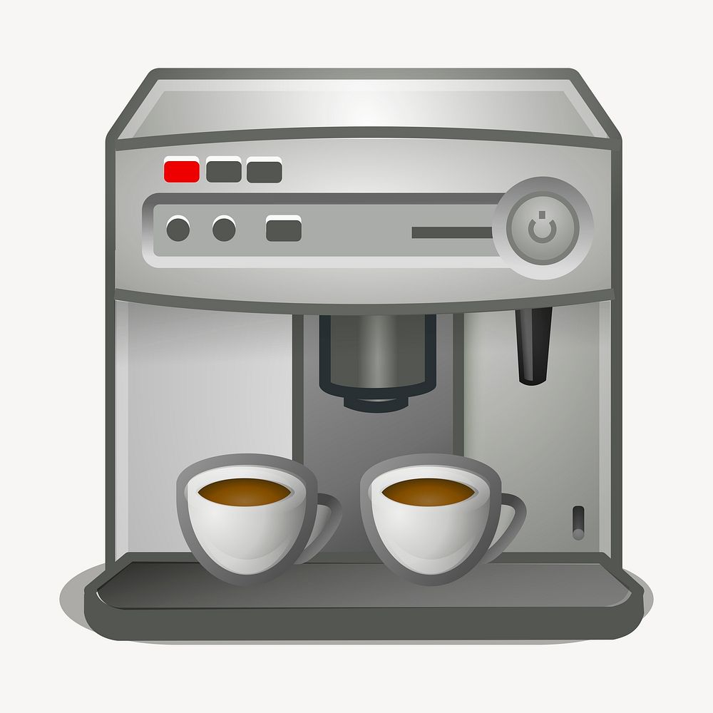 Coffee maker clipart, illustration psd. Free public domain CC0 image.