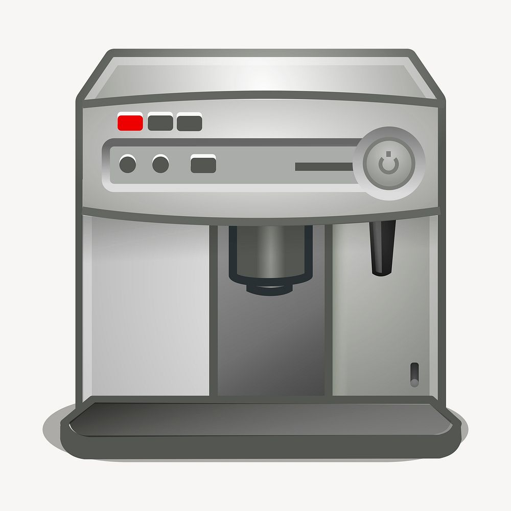 Coffee maker clipart, illustration psd. Free public domain CC0 image.